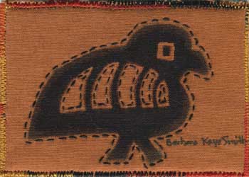 "Parrot" by Barbara Kaye Smith, Sparta WI - Fabric - SOLD